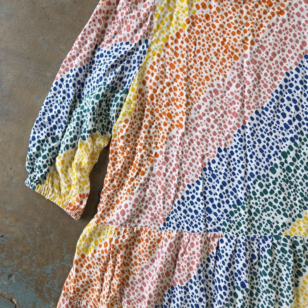 Eloquii Elements Colorful Dress Plus Size 18 Dots Whimsical Rainbow Fun Mod - Picture 5 of 12